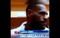 LeBron James trolls “Drake Night” in post game media scrum