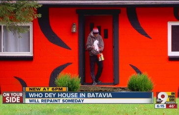 Long-suffering Bengals fan paints house orange and black