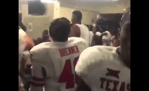 Texas Tech goes wild in the locker room following win against Texas