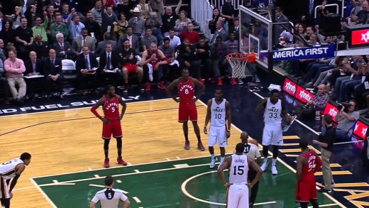 Trevor Booker’s hits a backboard broom shot to free ball