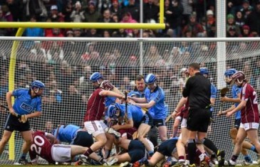 Massive brawl in the sport of “Hurling” at Fenway Park