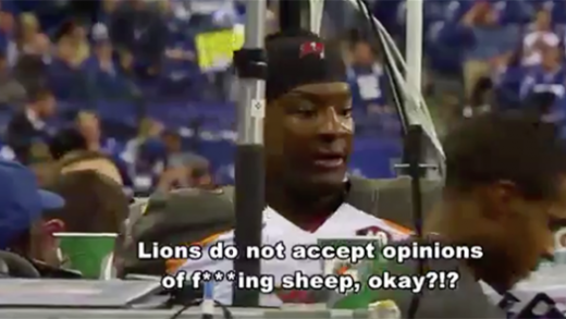 Jameis Winston says “lions don’t accept opinions of fucking sheep” to teammate