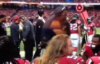 Atlanta Falcons coach Bryan Cox hilariously curses at towel boys