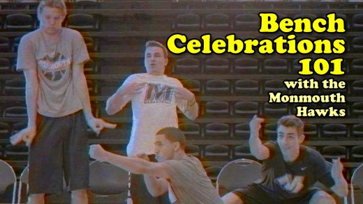 Bench Celebrations 101 with the Monmouth Hawks