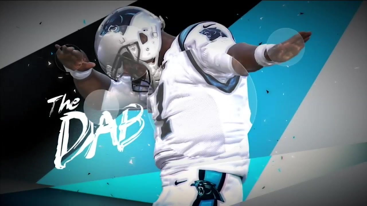 Cam Newton shows Erin Andrews how to dab