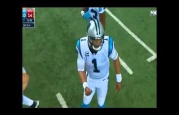 Cameras catch Cam Newton doing a perverted play call motion