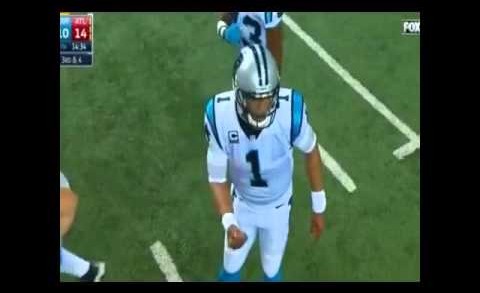 Cameras catch Cam Newton doing a perverted play call motion