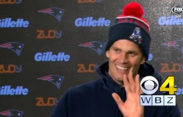 Tom Brady leaves press conference after Donald Trump questions