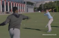 Jameis Winston shows off his wiffle ball skills with Cooper Manning