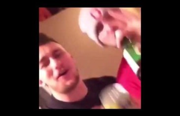 Johnny Manziel sings along to Future while possibly drinking on Christmas Eve