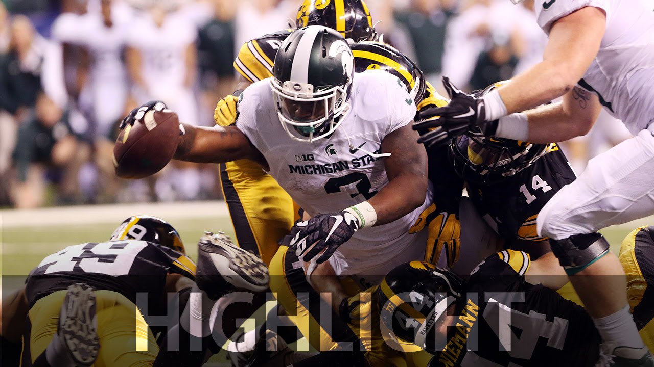 L.J. Scott scores game-winning touchdown for Michigan State with 33 seconds left