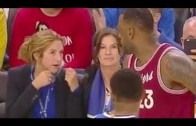 LeBron James catches a fan calling him a cry baby