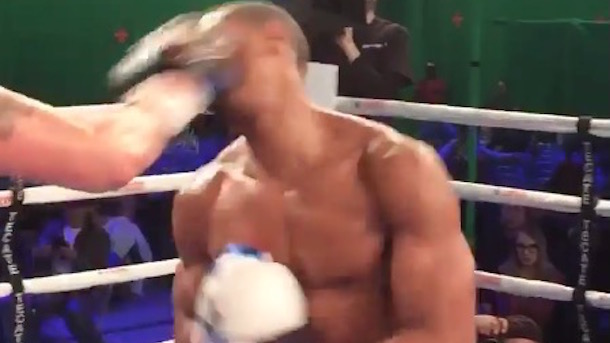 Actor Michael B. Jordan took real punches filming the movie Creed