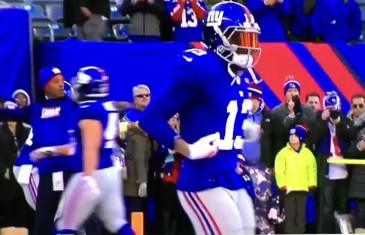 Odell Beckham does ballet moves pre-game