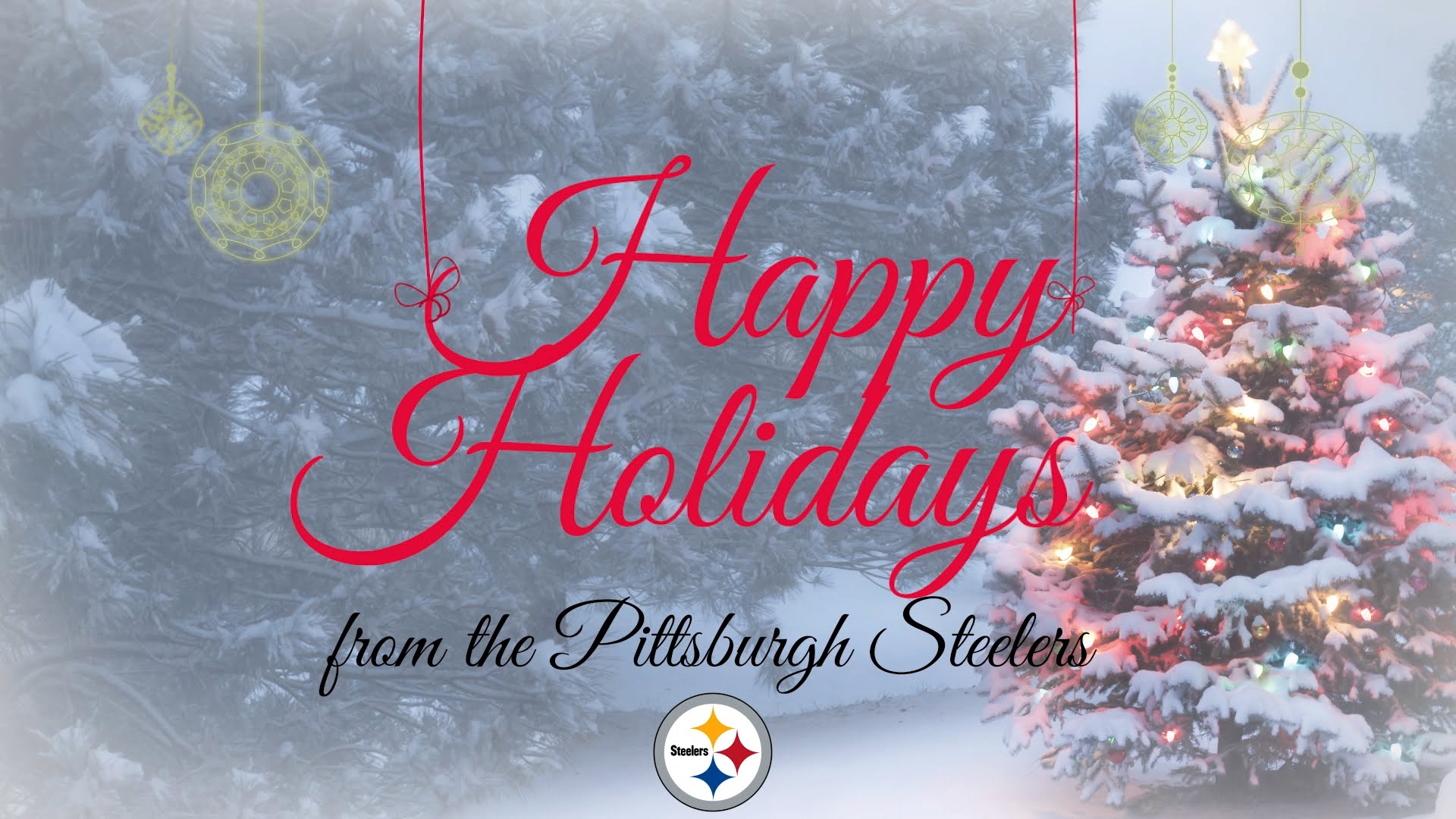 Pittsburgh Steelers sing a Christmas Carol