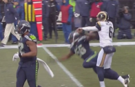 Rams punter hilariously spooked by Seahawks’ Michael Bennett & Cliff Avril