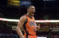 Russell Westbrook scores a buzzer beater after trick in bounds play
