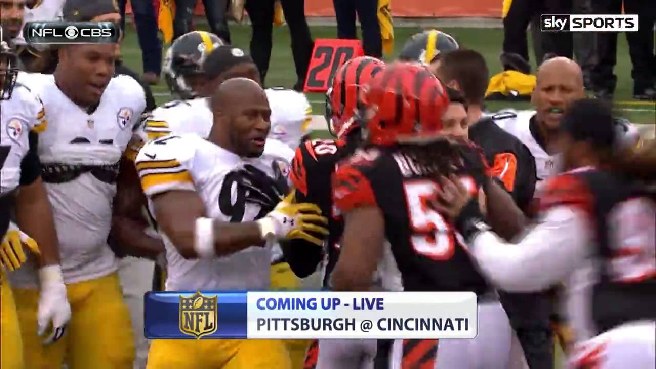 Steelers & Bengals get in a pre-game scuffle