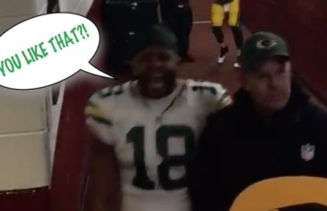 Randall Cobb yells “You like that!” after Packers win over Redskins