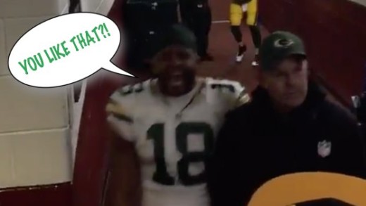 Randall Cobb yells “You like that!” after Packers win over Redskins