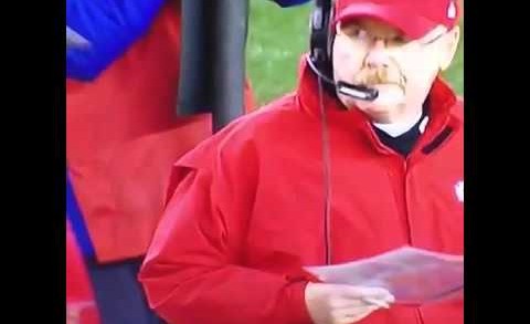 Andy Reid had his challenge flag pick pocketed on the sidelines