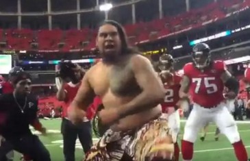 Atlanta Falcons pre-game gets a little crazy