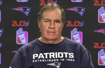 Bill Belichick jokes on his mysterious black eye