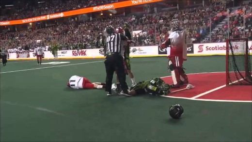 Brutal: Lacrosse sucker punch & ball to the face on same play