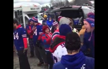 Buffalo Bills fan lights himself on fire during Bills tailgate