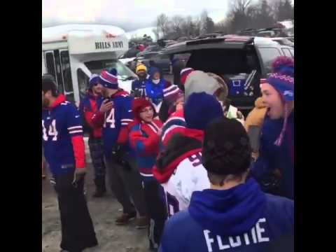 Buffalo Bills fan lights himself on fire during Bills tailgate