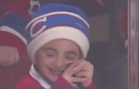 Young Montreal Canadiens fan has the cutest reaction to getting a puck