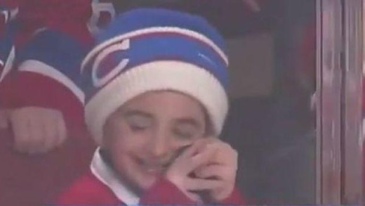 Young Montreal Canadiens fan has the cutest reaction to getting a puck