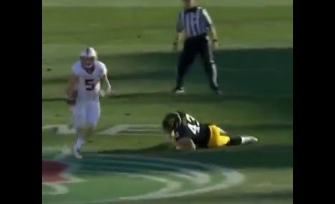 Christian McCaffrey puts Iowa defender on skates at the Rose Bowl