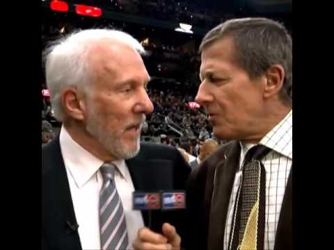 Gregg Popovich with another classic segment with Craig Sager