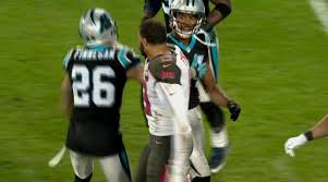 Mike Evans & Josh Norman get into altercation before half time
