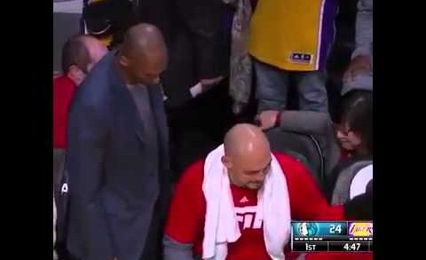 Kobe Bryant kicked Larry Nance off of the bench so he could sit down