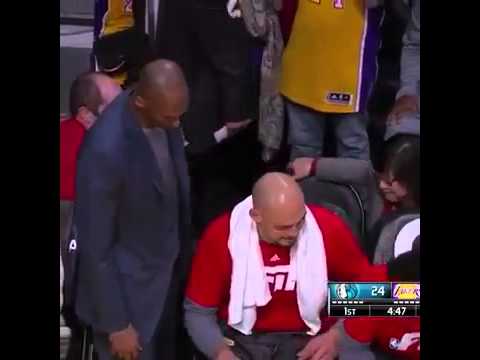 Kobe Bryant kicked Larry Nance off of the bench so he could sit down