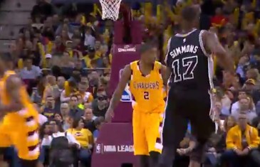 Kyrie Irving shows off his left hand vs. the Spurs