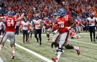 Ole Miss tackle Laremy Tunsil scores a TD in Sugar Bowl