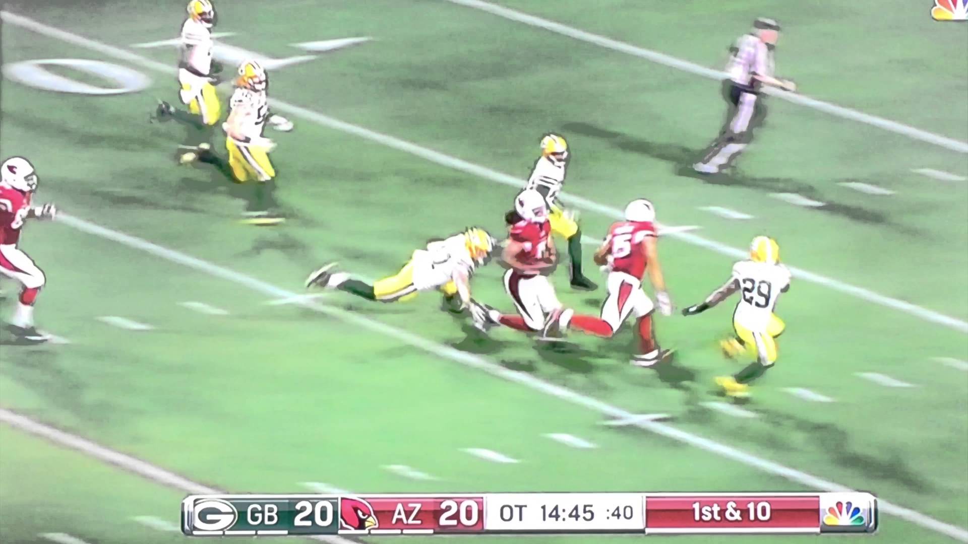 Larry Fitzgerald with an amazing 75 yard catch