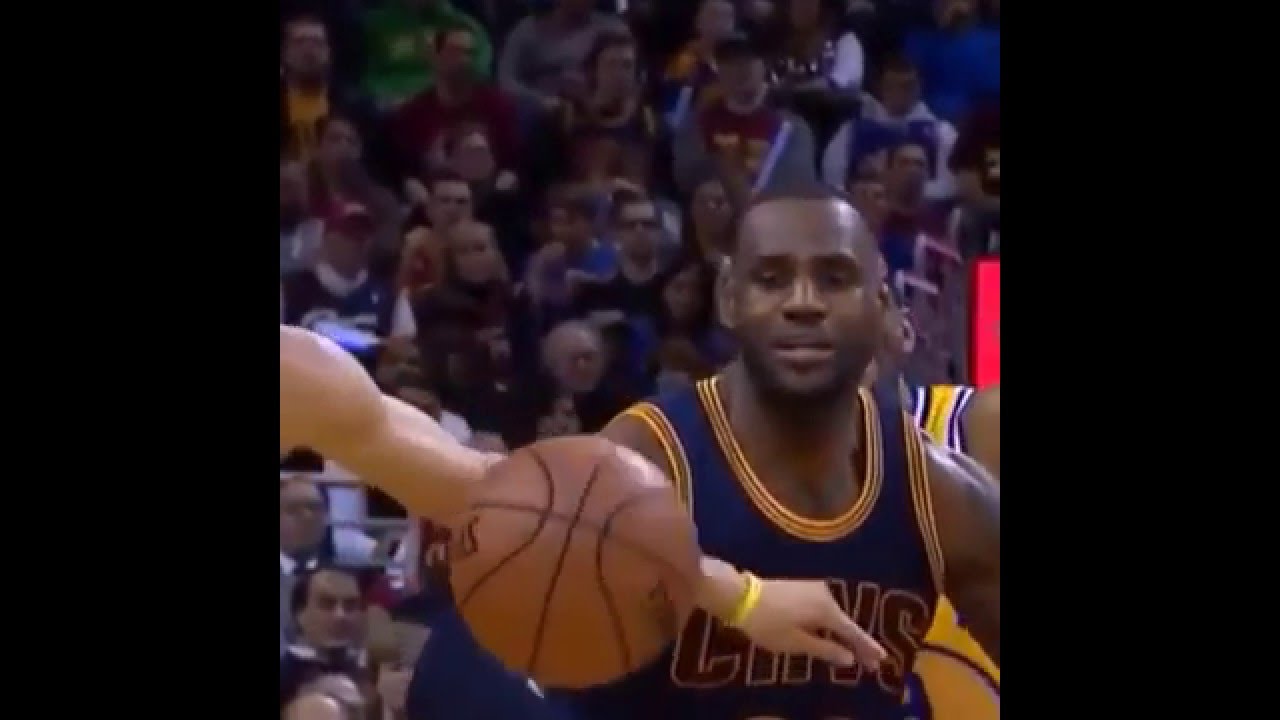LeBron James' Facial Expression After Getting Jacked by Steph Curry