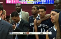 Monmouth Vs. Iona brawl at the end of the game
