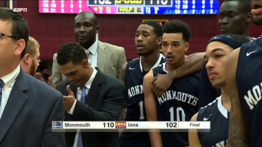 Monmouth Vs. Iona brawl at the end of the game