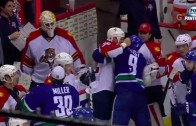 Panthers & Canucks brawl after the game