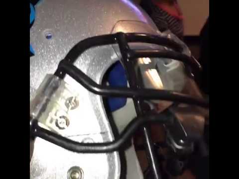 Panthers safety Roman Harper cracked his helmet trying to tackle Marshawn Lynch
