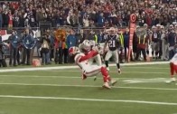 Patriots’ Danny Amendola with a viscious head first hit on Chiefs’ Jamell Fleming