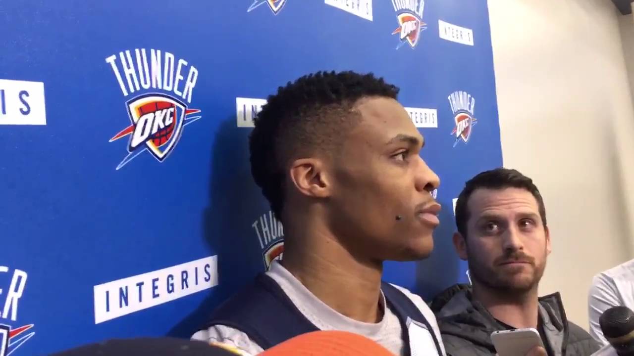 Russell Westbrook goes silent on Steph Curry's win prediction