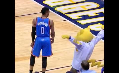 Russell Westbrook was pissed at the Denver Nuggets mascot