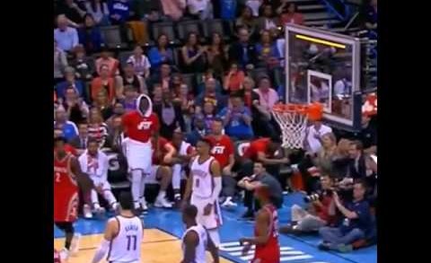 Russell Westbrook with a priceless reaction to Patrick Beverly’s horrible shot
