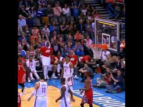 Russell Westbrook with a priceless reaction to Patrick Beverly's horrible shot